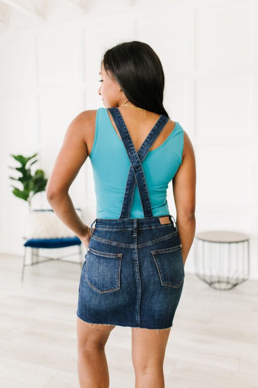 Agnes Denim Overall Dress - Fashion Are Us