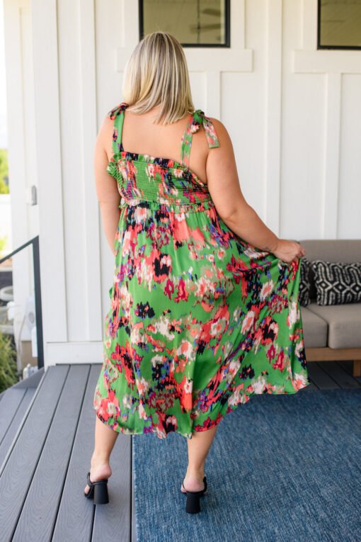 A Little While Longer Dress in Green - Fashion Are Us