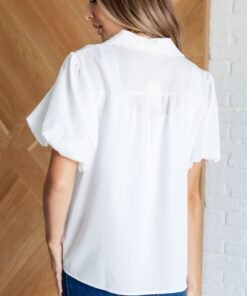 A Sixth Sense Balloon Sleeve Blouse Ave Shops