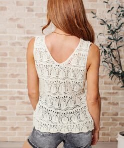 Adventure is Out There Open Knit Tank Ave Shops
