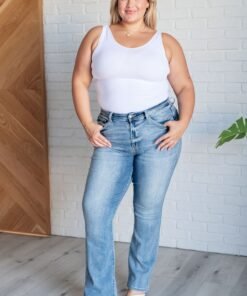 Alana Mid Rise Clean Bootcut Jeans Ave Shops