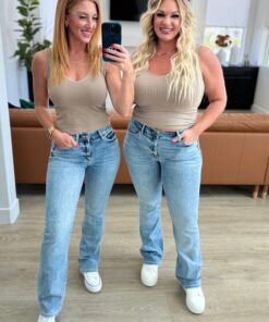 Alana Mid Rise Clean Bootcut Jeans Ave Shops