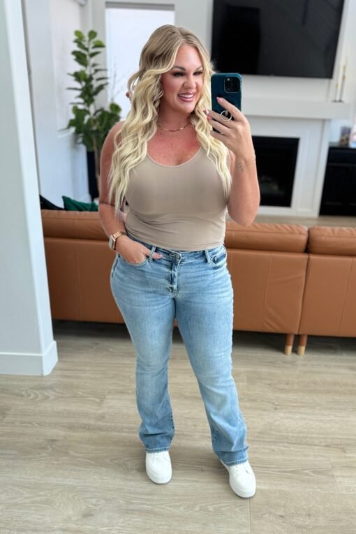 Alana Mid Rise Clean Bootcut Jeans Ave Shops