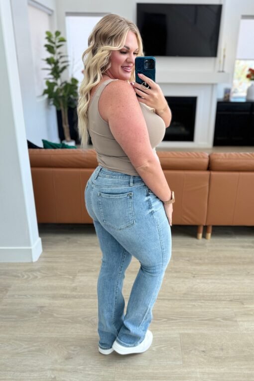Alana Mid Rise Clean Bootcut Jeans Ave Shops